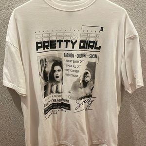 White Graphic Tshirt